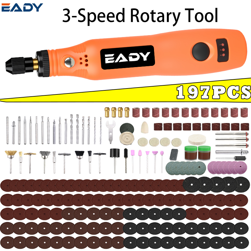 Power Tools Jobs - Kit de herramientas rotatorias inalámbricas USB