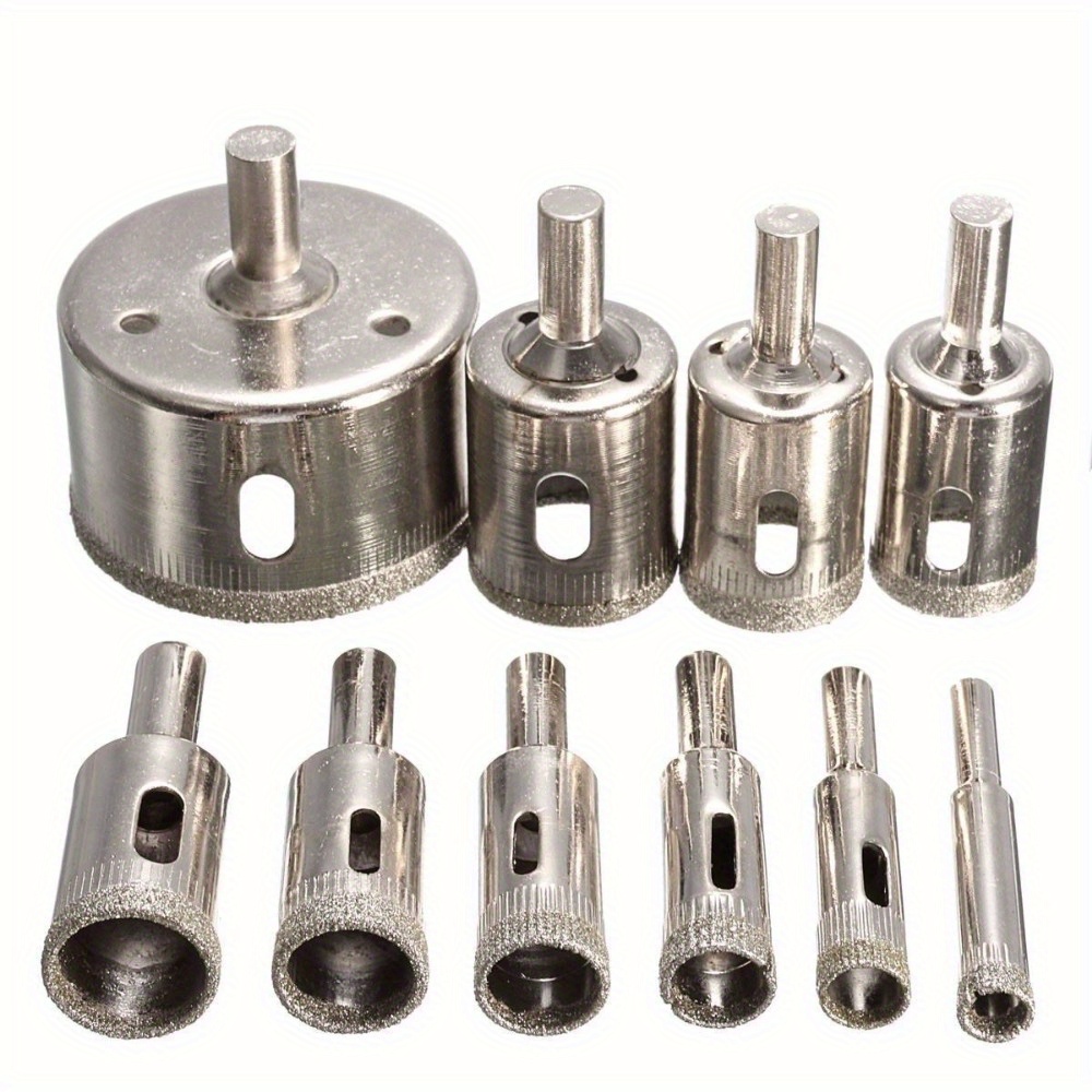 Power Tools Set - Juego de 10 Brocas con Recubrimiento