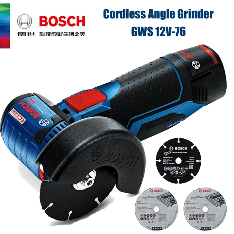 Power Tools Grinder - Amoladora Angular Inalámbrica Bosch GWS 12V-76