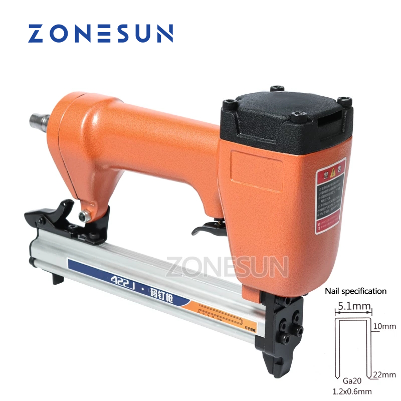 Nail Gun Brad - ZONESUN 422J Ga20 Clavadora Neumática de