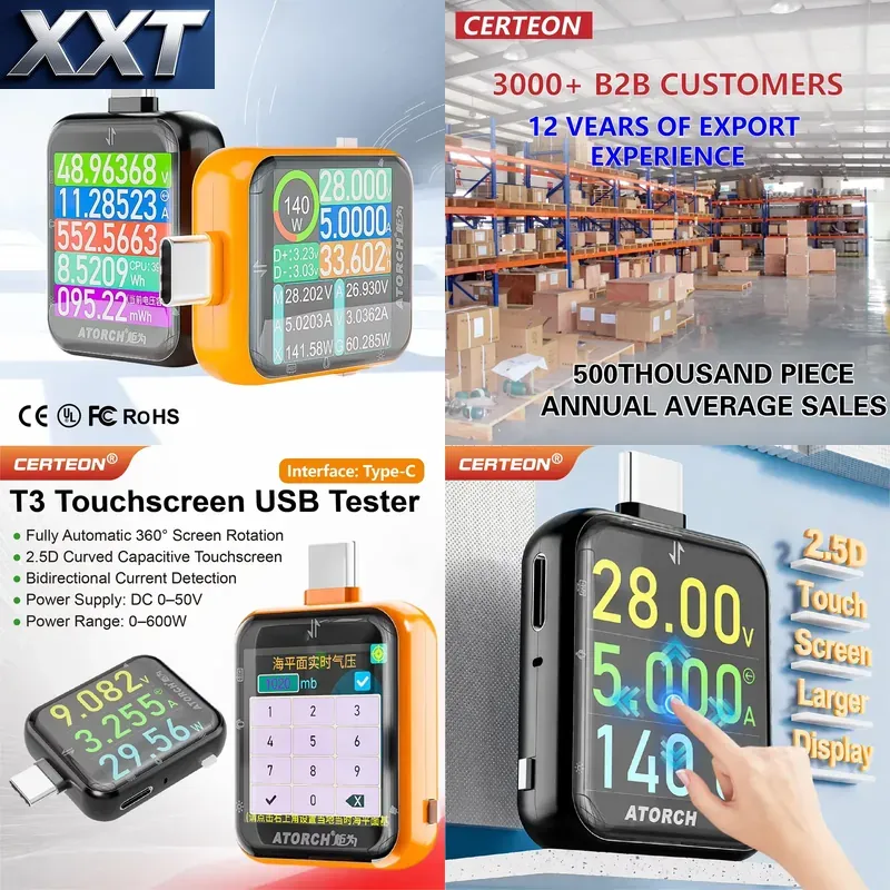 Power Tools Voltage - Medidor de Potencia USB C XXT
