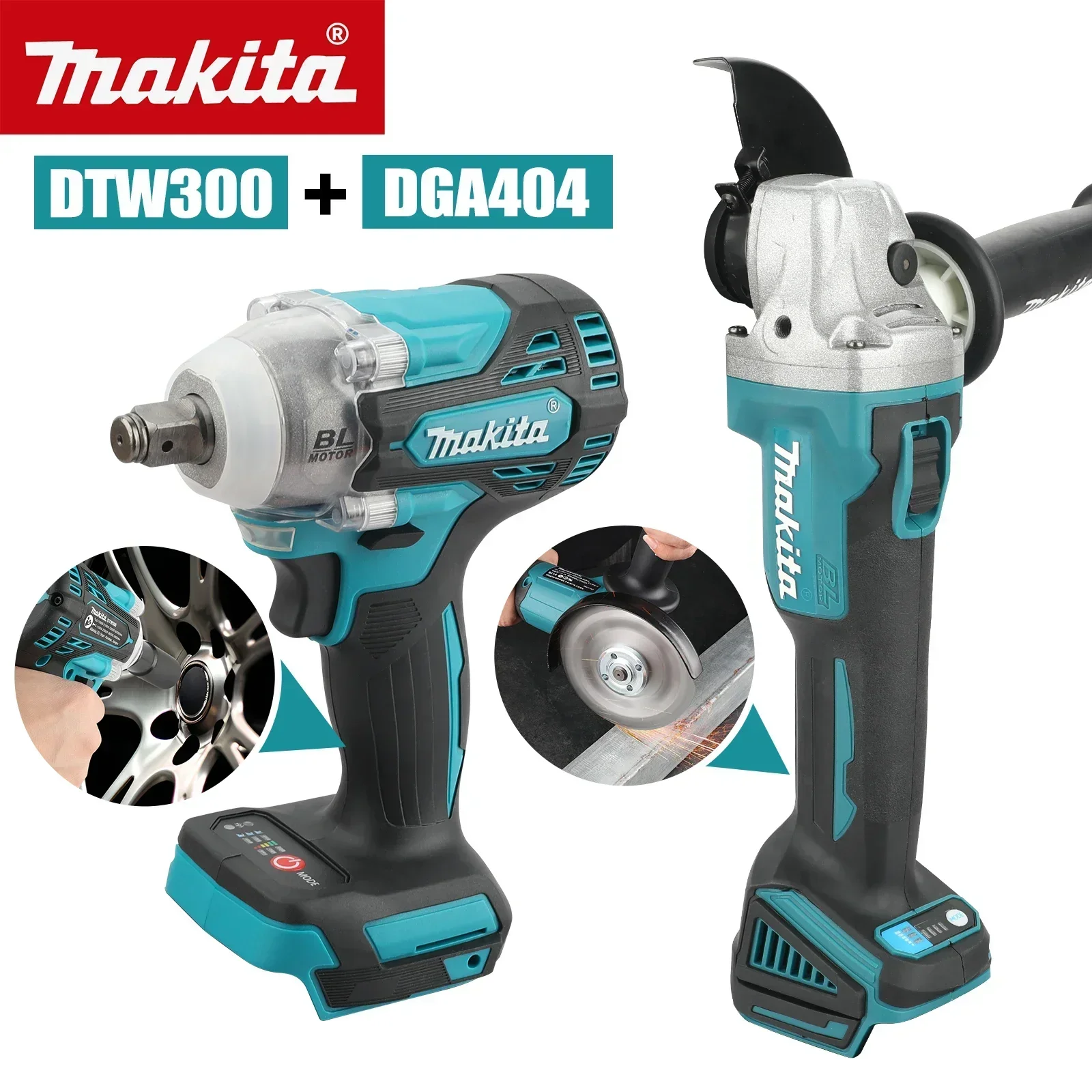 Power Tools Makita Set - Juego de herramientas Makita 2 en