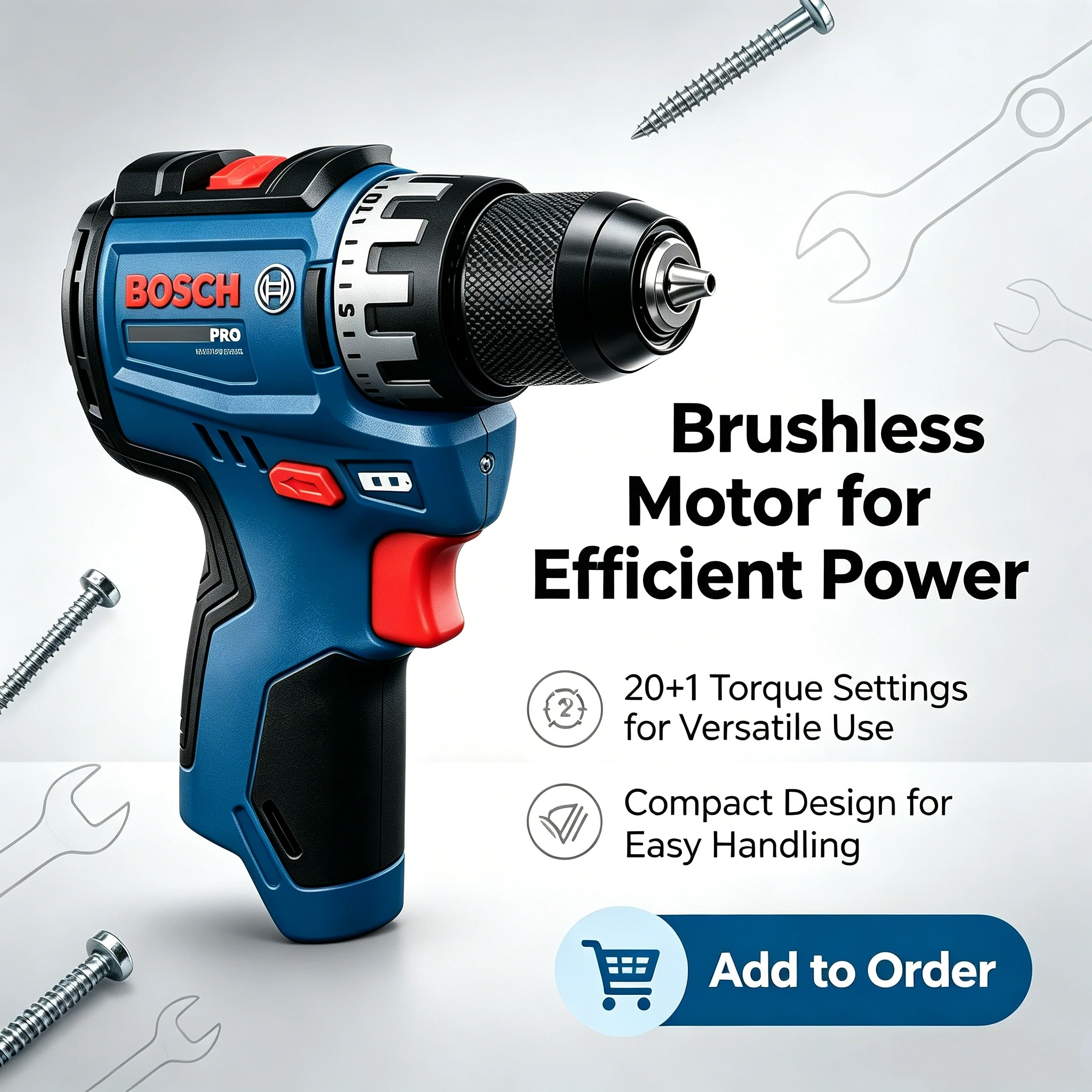 Taladro Inalámbrico Bosch Prof - Power Tools Jobs reseña y precio