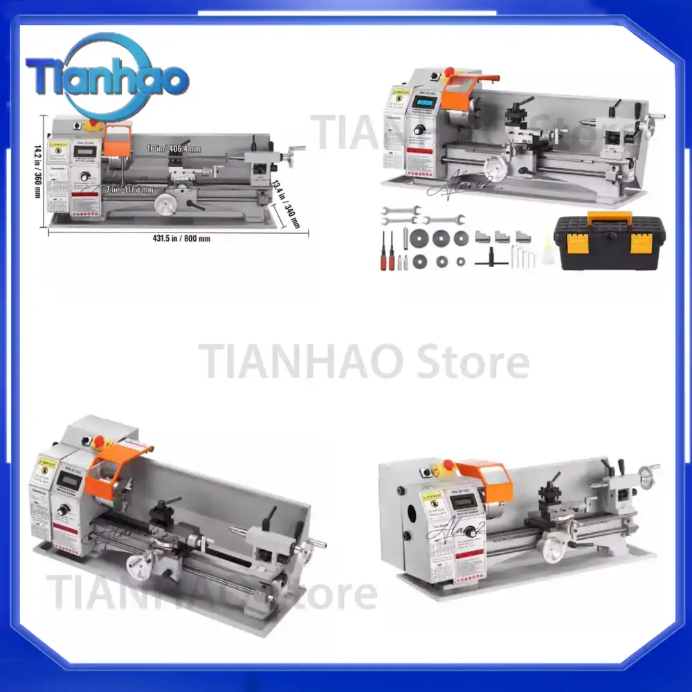 Torno de metal de 7'' x 16'' p - Power X Tools And Machinery reseña y precio