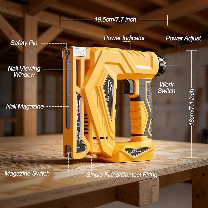 YEARTOP Pistola Clavadora Eléc - Nail Gun Brad reseña y precio