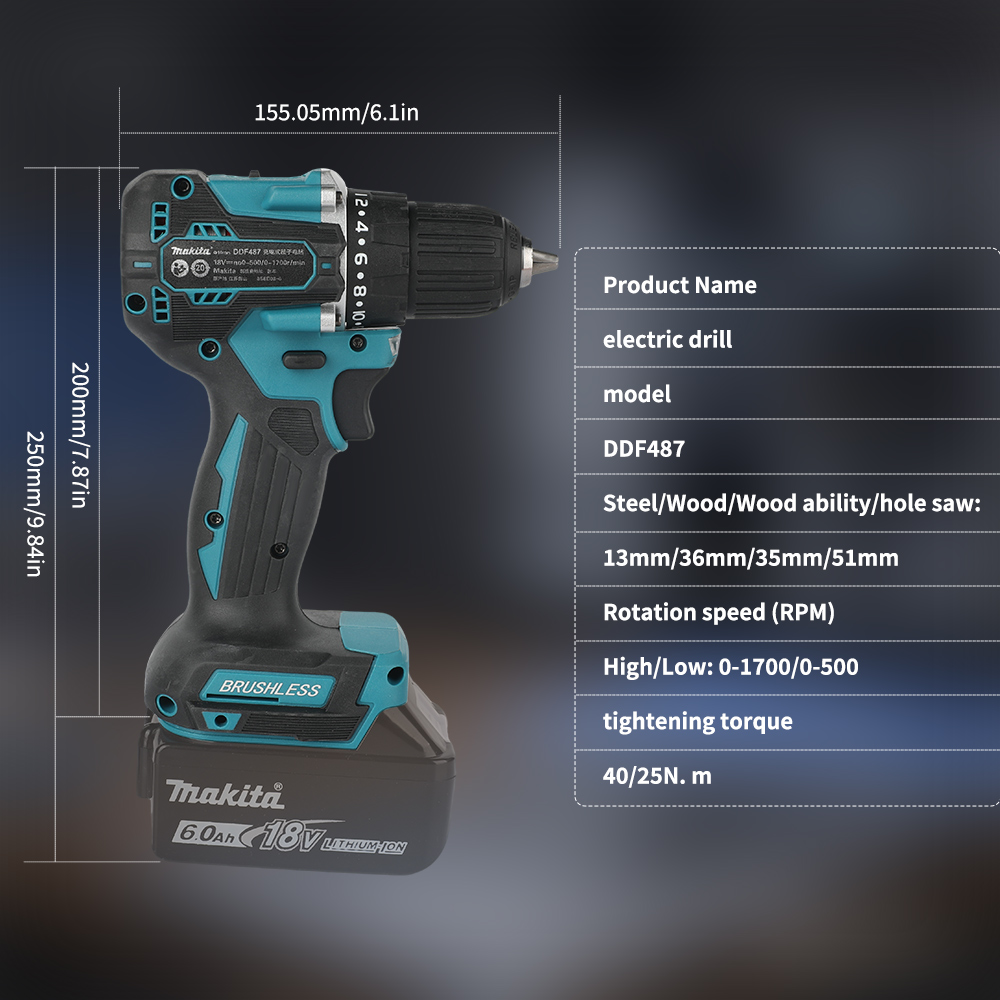 Taladro inalámbrico sin escobi - Power Tools Jobs reseña y precio