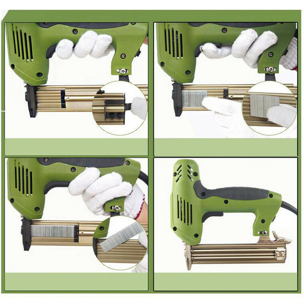 Grapadora eléctrica de 220V, p - Nail Gun Brad reseña y precio