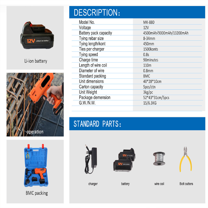 Máquina atadora de barras de r - Nail Gun Brad reseña y precio