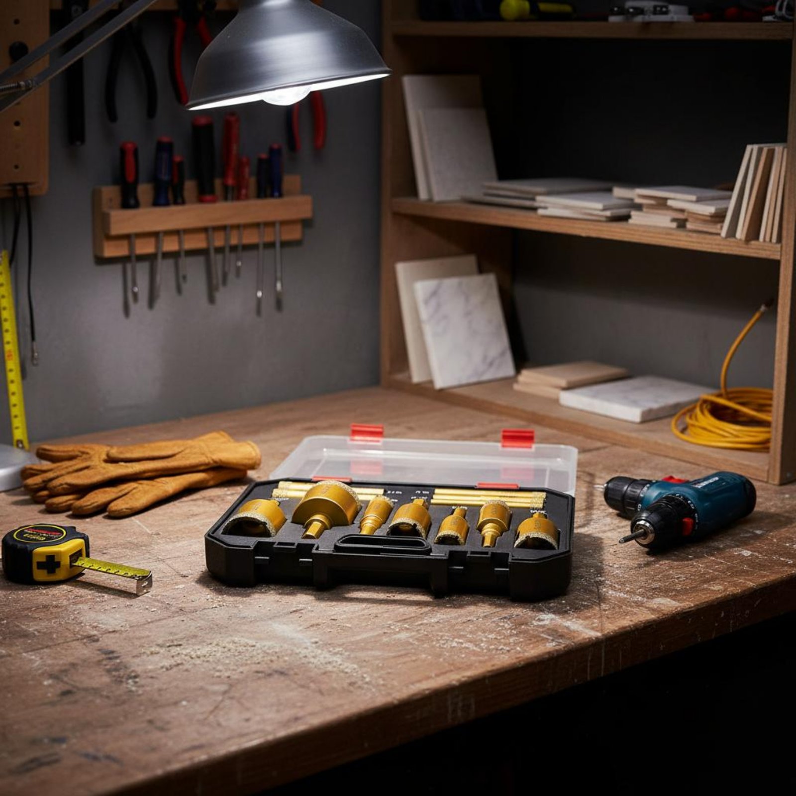 Juego de 12 Brocas de Cristal  - Power Tools Set reseña y precio